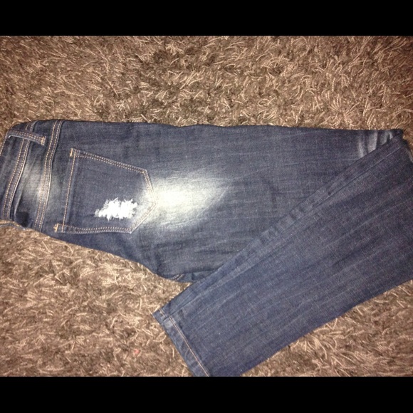 Wet Seal Distressed Tapered Skinnys-Size 3 - Picture 3 of 5